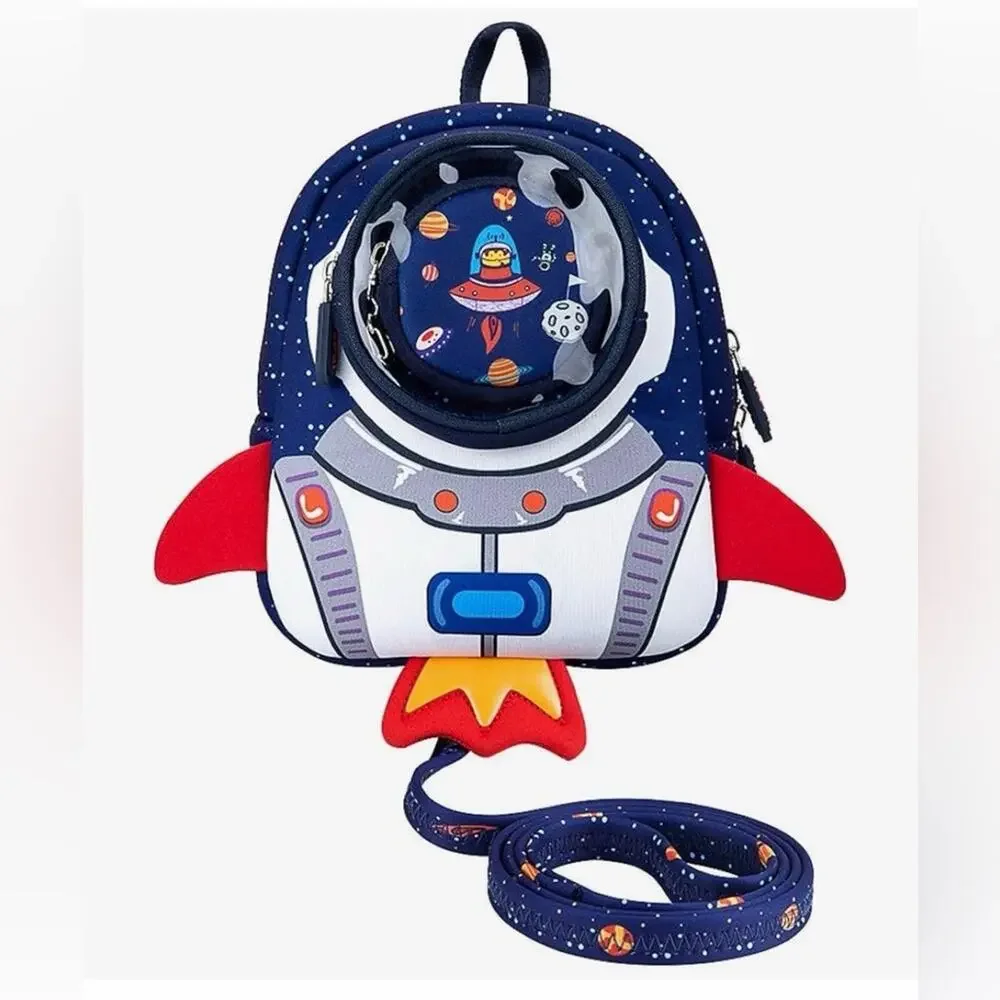 Rocket Toddler Kids Backpack with Harness Leash for Boys Girls Age 1-3